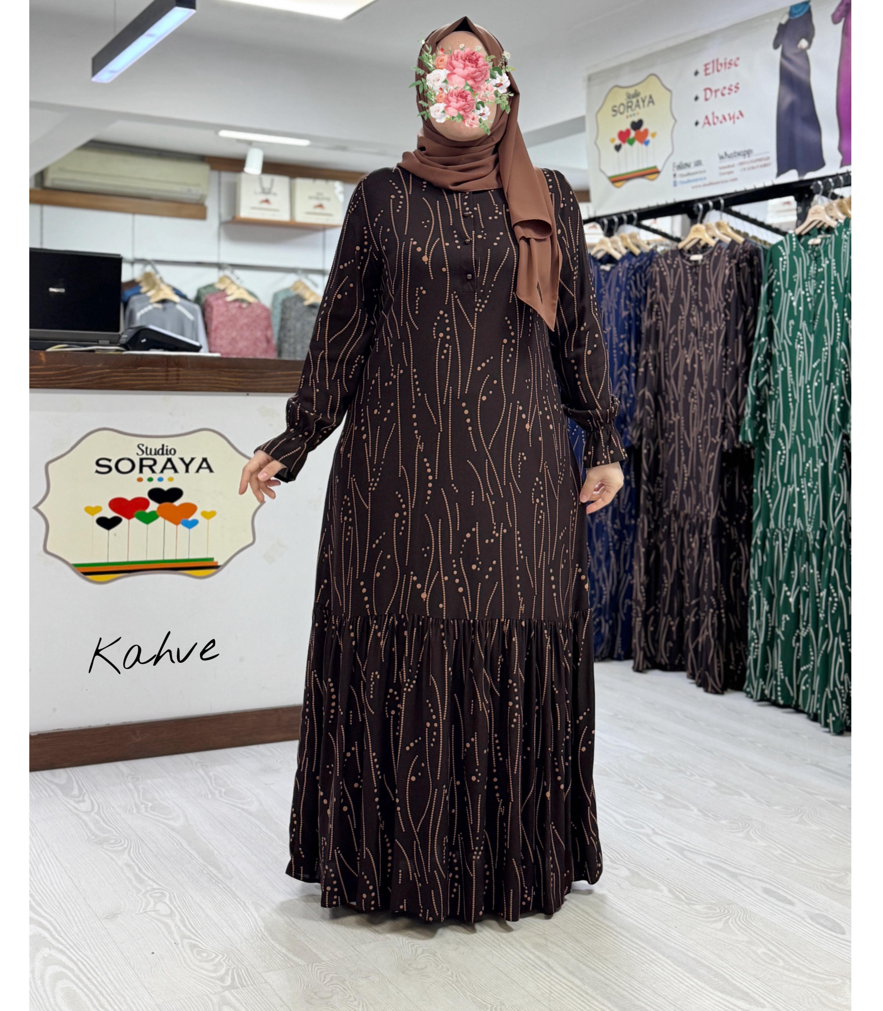 PRENSES VİSKON ELBİSE