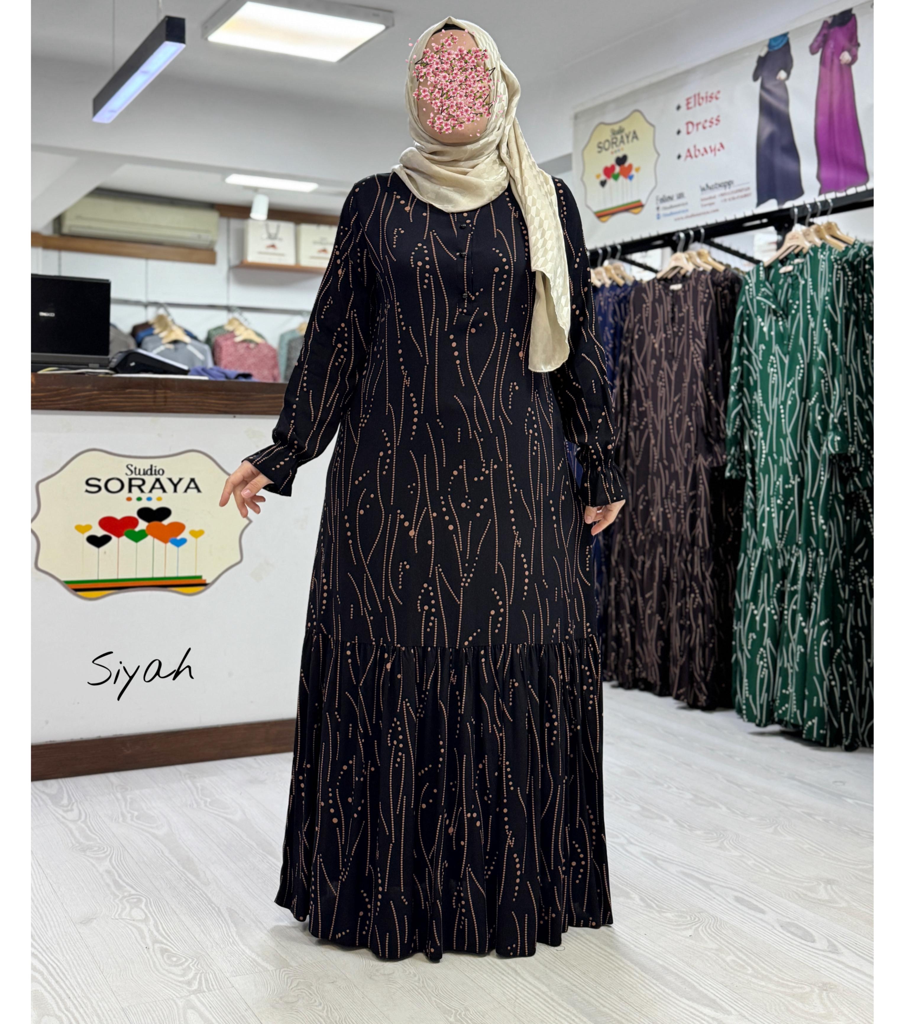 PRENSES VİSKON ELBİSE