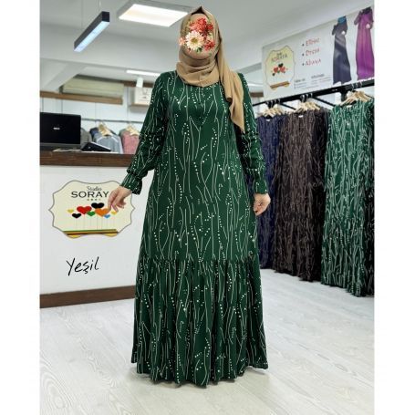 PRENSES VİSKON ELBİSE